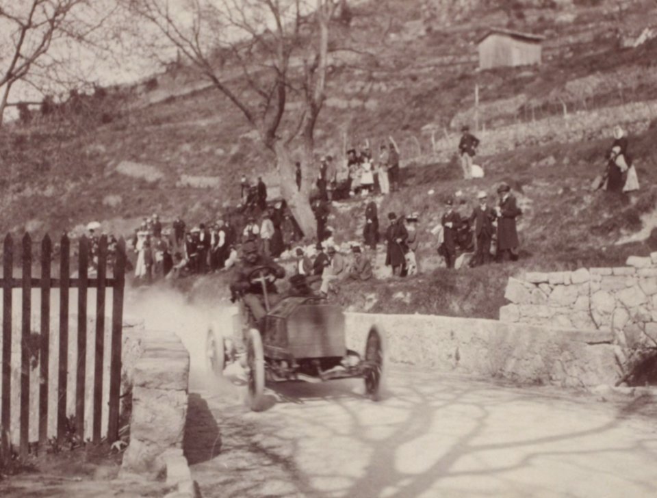 Wilhelm Werner à la quinzaine de Nice 1903 (Mercedes)