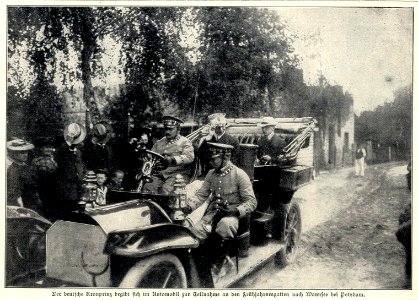 Wilhelm Kronprinz unterwegs zum Wannsee, 1906 photo