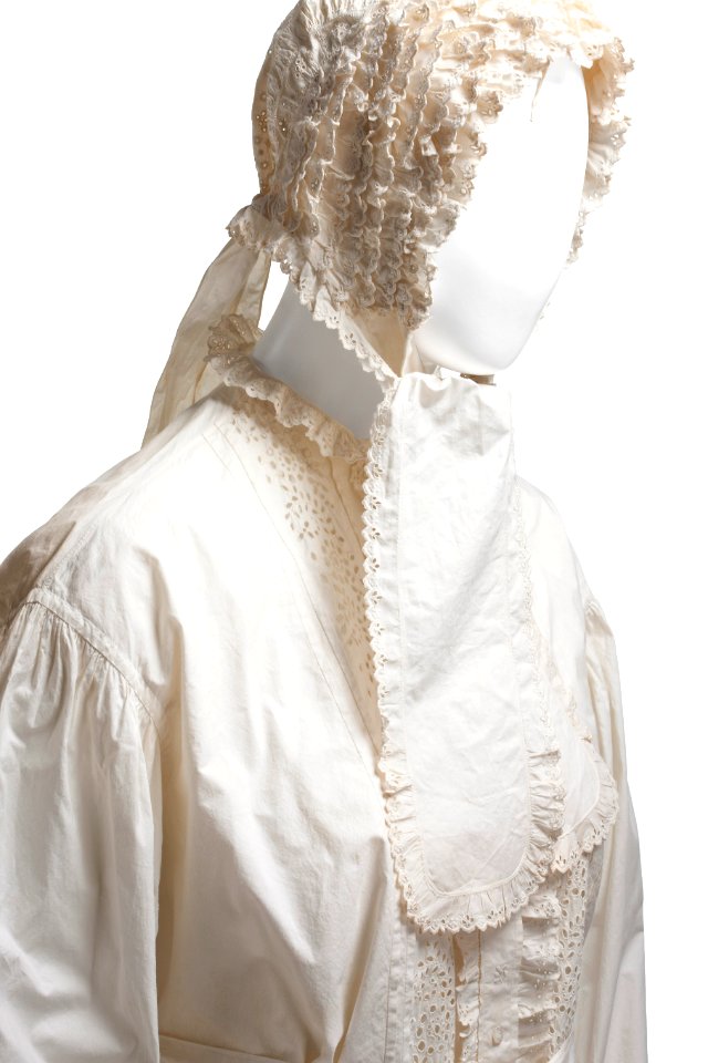 Wilhelmina von Hallwyls bruddräkt, detalj - Hallwylska museet - 90098