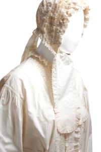Wilhelmina von Hallwyls bruddräkt, detalj - Hallwylska museet - 90098