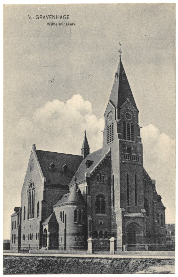 Wilhelminakerk, Den Haag, 1908, kort na de oplevering