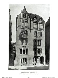 Wilhelm Kick, Einfache Neubauten, Stuttgart 1890, Wohnhaus in Stuttgart, Danneckerstraße 14, Architekten Eisenlohr & Weigle, Königl. Bauräte aus Stuttgart photo