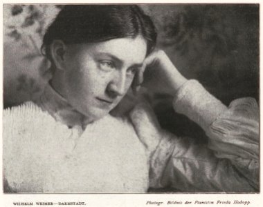 Wilhelm Weimer - Portrait der Pianistin Frieda Hodapp