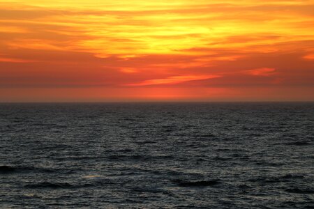 Sunset sea porto photo
