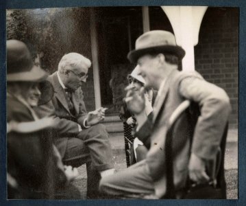 William Butler Yeats, Walter de la Mare and others by Lady Ottoline Morrell