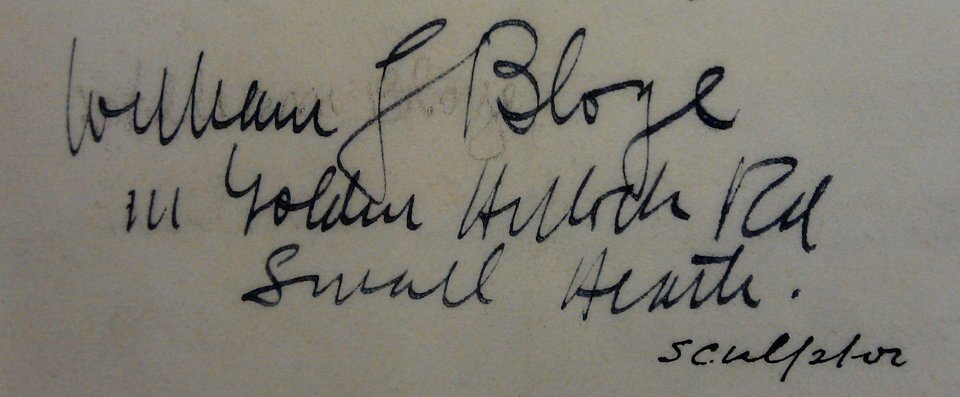William Bloye autograph