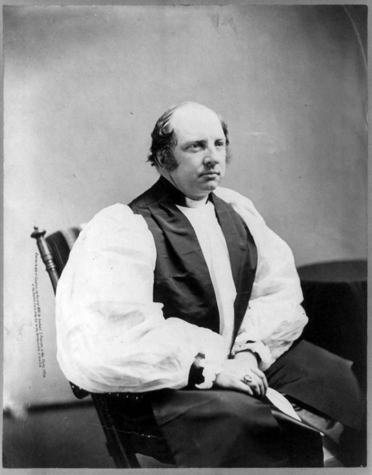 William Croswell Doane, pb., 1832-1913, three-quarters length, seated, facing right LCCN2005688960