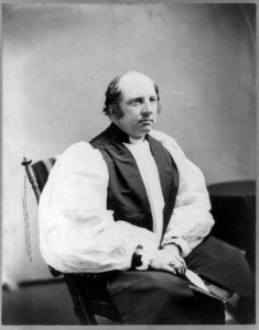 William Croswell Doane, pb., 1832-1913, three-quarters length, seated, facing right LCCN2005688960