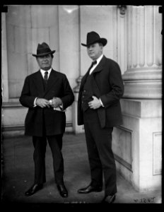 William E. Borah, left. U.S. Capitol, Washington, D.C. LCCN2016890801