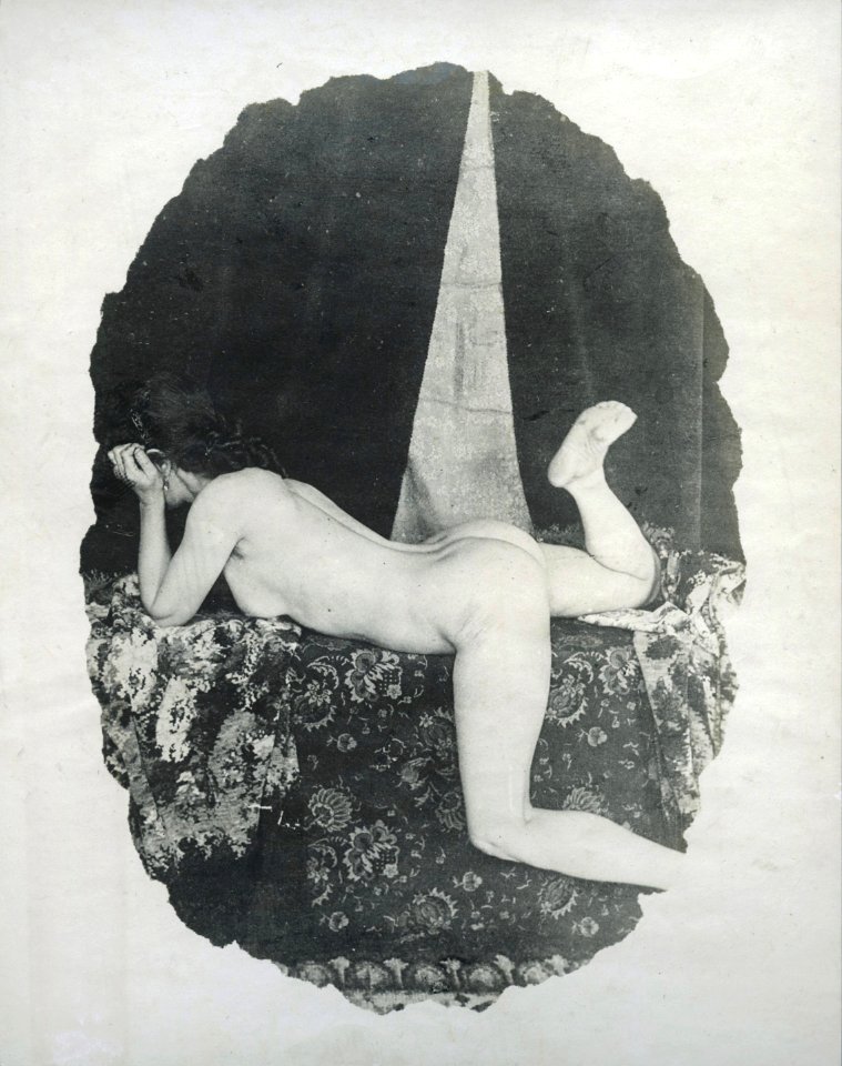 William Goldman, untitled (prostitute in brothel), 1892-1900, vintage gelatin silver print, 11.4 x 7.6 cm