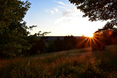 Country sunset color