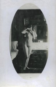William Goldman, untitled (prostitute in brothel), 1892-1900, vintage gelatin silver print