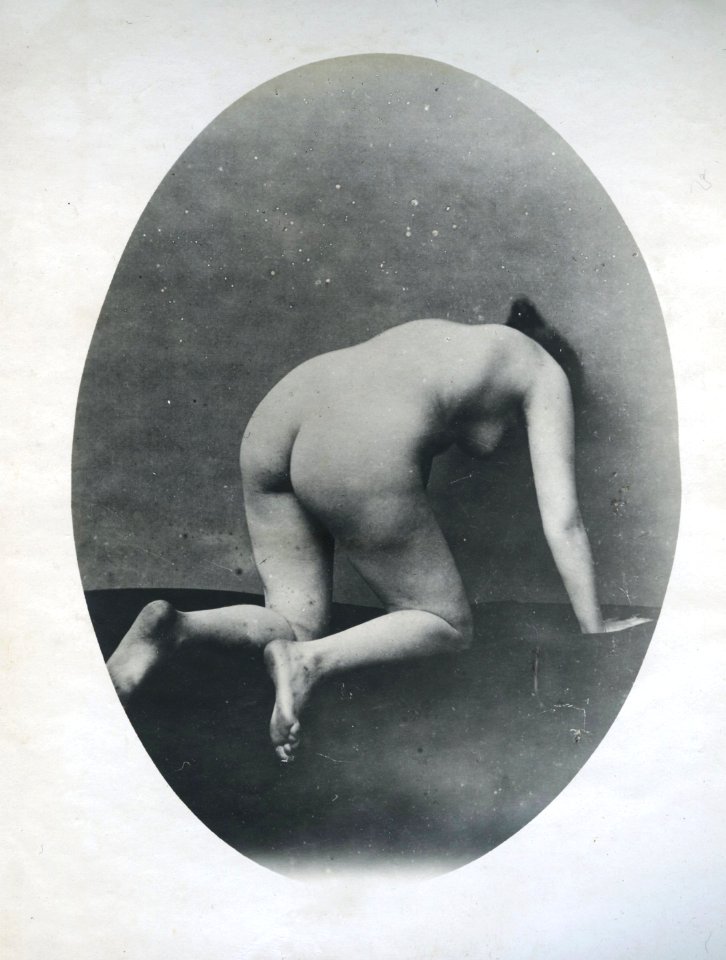 William Goldman, untitled (prostitute in brothel, kneeing, from rear), 1892-1900, vintage gelatin silver print