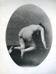 William Goldman, untitled (prostitute in brothel, kneeing, from rear), 1892-1900, vintage gelatin silver print