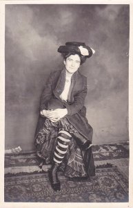 William Goldman, untitled (prostitute in brothel, lavishly dark clothed), 1892-1900, vintage gelatin silver print 01