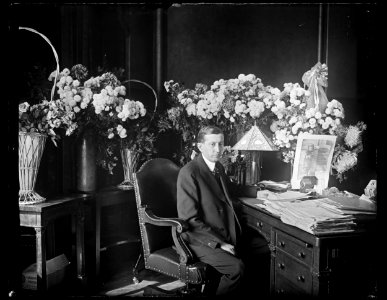 William Harrison Hays at desk LCCN2016890871
