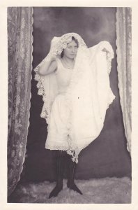 William Goldman, untitled (prostitute in brothel, lavishly dark clothed), 1892-1900, vintage gelatin silver print 07