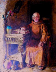 William Henry Hunt, A Hermit, Exhibited 1847