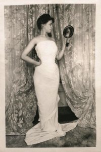 William Goldman, untitled (prostitute in brothel, wearing white drapery), 1892-1900, vintage gelatin silver print