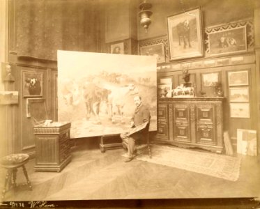 William Henry Howe in his studio