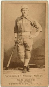William Hanrahan, Chicago Maroons, baseball card portrait LCCN2008675064