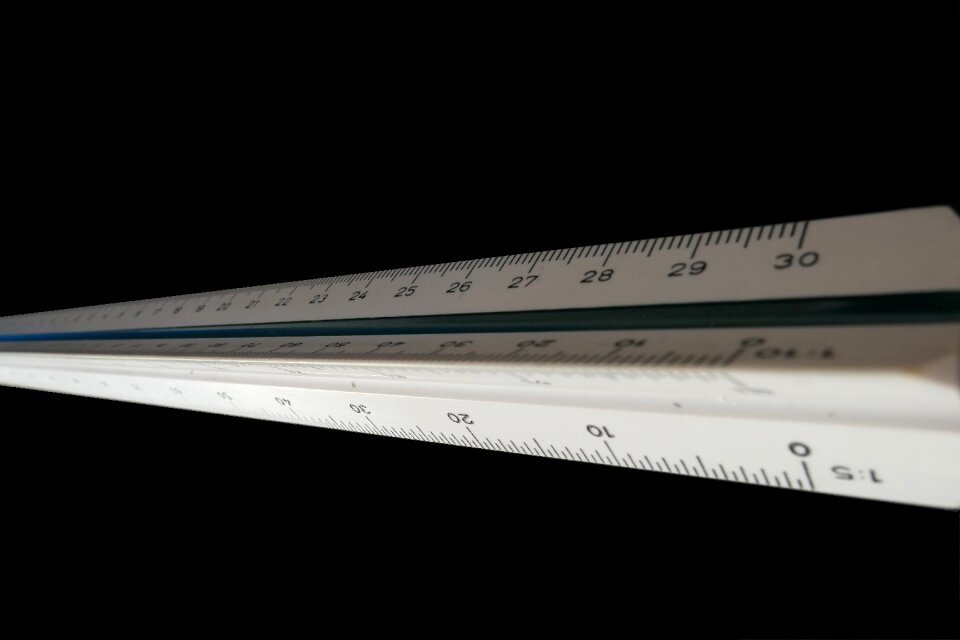 Centimeters datailaufnahme metric