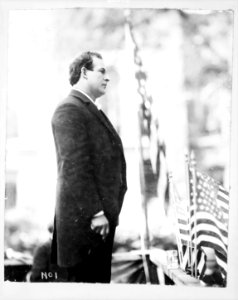 William Jennings Bryan, 1860-1925, three-quarter length portrait, standing, speaking, right profile LCCN2005691030