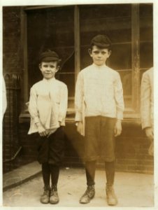 William Lynch, 11 years of age, and Cornelius Lynch, 9 years of age, 607 ('606' crossed out) E. 6th Street. Newsboys. William has been selling papers 4 years, average earnings 25 cents per LOC nclc.03581