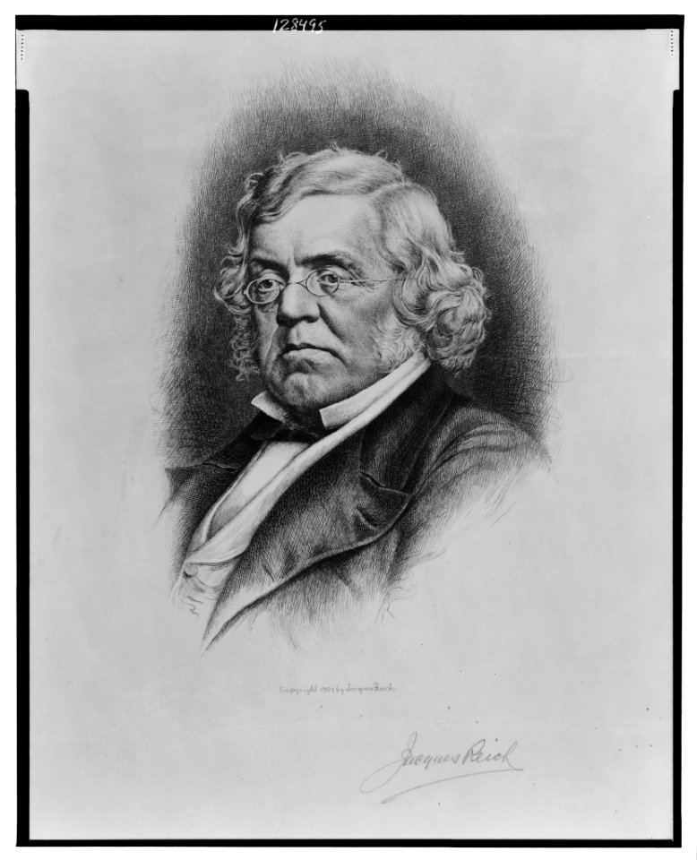 William Makepeace, head-and-shoulders portrait, facing slightly left) - Jacques Reich LCCN2001696748