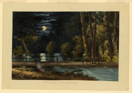 William McIlvaine - The Chickahominy - Sumners Upper Bridge - Original scan