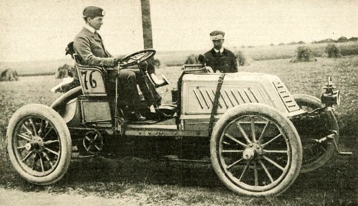 William Kissam Vanderbilt II, recordman du monde du kilomètre lancé et du mile en août 1902 à Ablis (sur Mors)