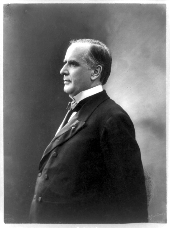 William McKinley, half-length portrait, standing, facing left) - F. Gutekunst LCCN89707761