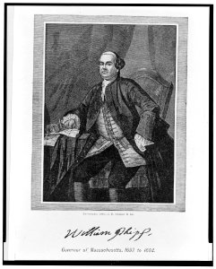 William Phips, governor of Massachusetts, 1692 to 1694 LCCN94505203