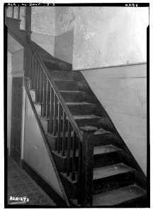 William Poole House STAIR ON SO. WALL OF REAR HALL