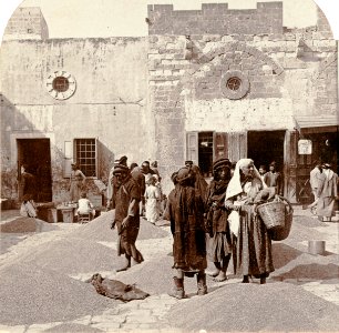 William Rau. Grain market of Haifa.1904.ppmsca.10675