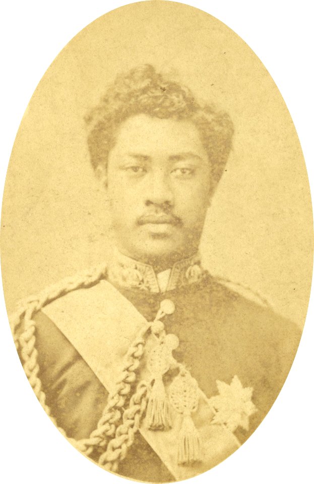 William Pitt Leleiohoku, photograph by Menzies Dickson, National Library of New Zealand (crop)