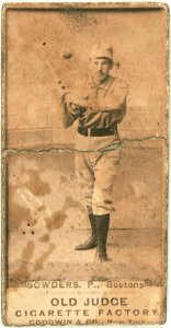 William Sowders, Boston Beaneaters, baseball card portrait LCCN2007685699