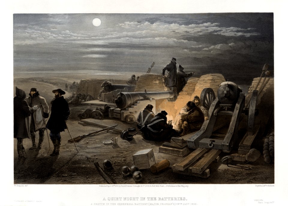 William Simpson, A Quiet Night in the Batteries