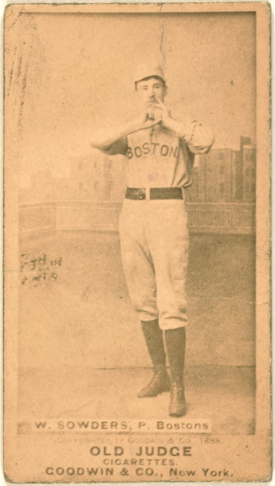 William Sowders, Boston Beaneaters, baseball card portrait LCCN2007685698