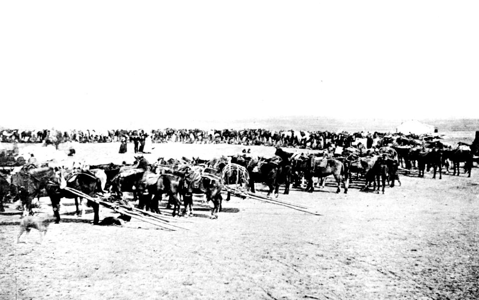 William S. Soule - Issue day at Camp Supply