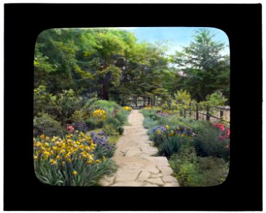 William Samuel Kies house, Intersection of Scarborough and Old Albany Roads, Scarborough, New York. Walkway along vegetable garden LCCN2008676046