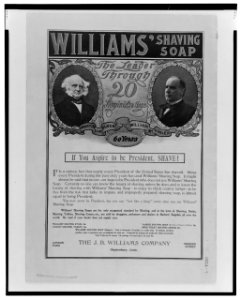 Williams' shaving soap The leader through 20 administrations. LCCN99400629