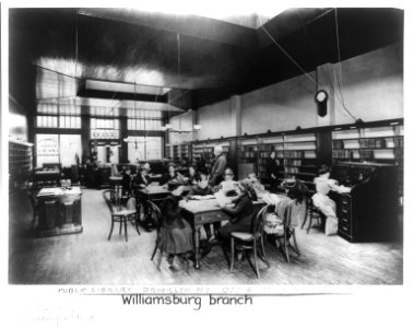 Williamsburg branch, public library, Brooklyn, NY. LCCN2014647950 photo