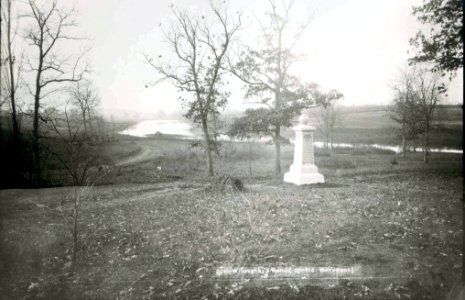 Willoughby's Run - 19th IN Monument c1885