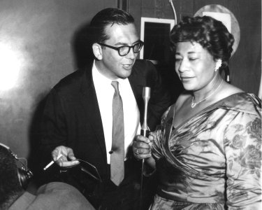 Willis Conover with Ella Fitzgerald