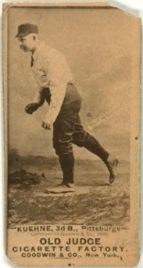 Willie Kuehne, Pittsburgh Alleghenys, baseball card portrait LCCN2007686936