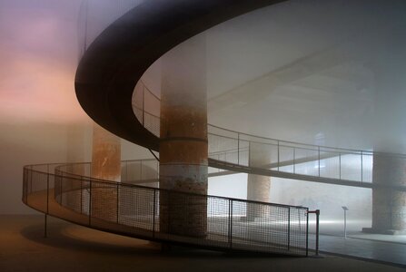 Infrastructure interior fog spiral