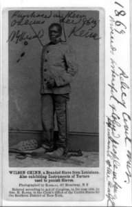 Wilson Chinn, a branded slave from Louisiana-Also exhibiting instruments of torture used to punish slaves LCCN96524703