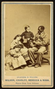 Wilson, Charley, Rebecca & Rosa, slaves from New Orleans - Chas. Paxson, photographer, New York. LCCN2010647899