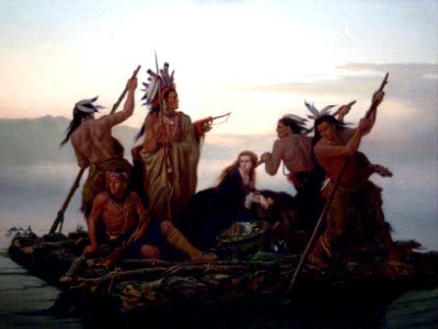 Carl Wimar Abduction of Boones Daughter detail Amon Carter Museum